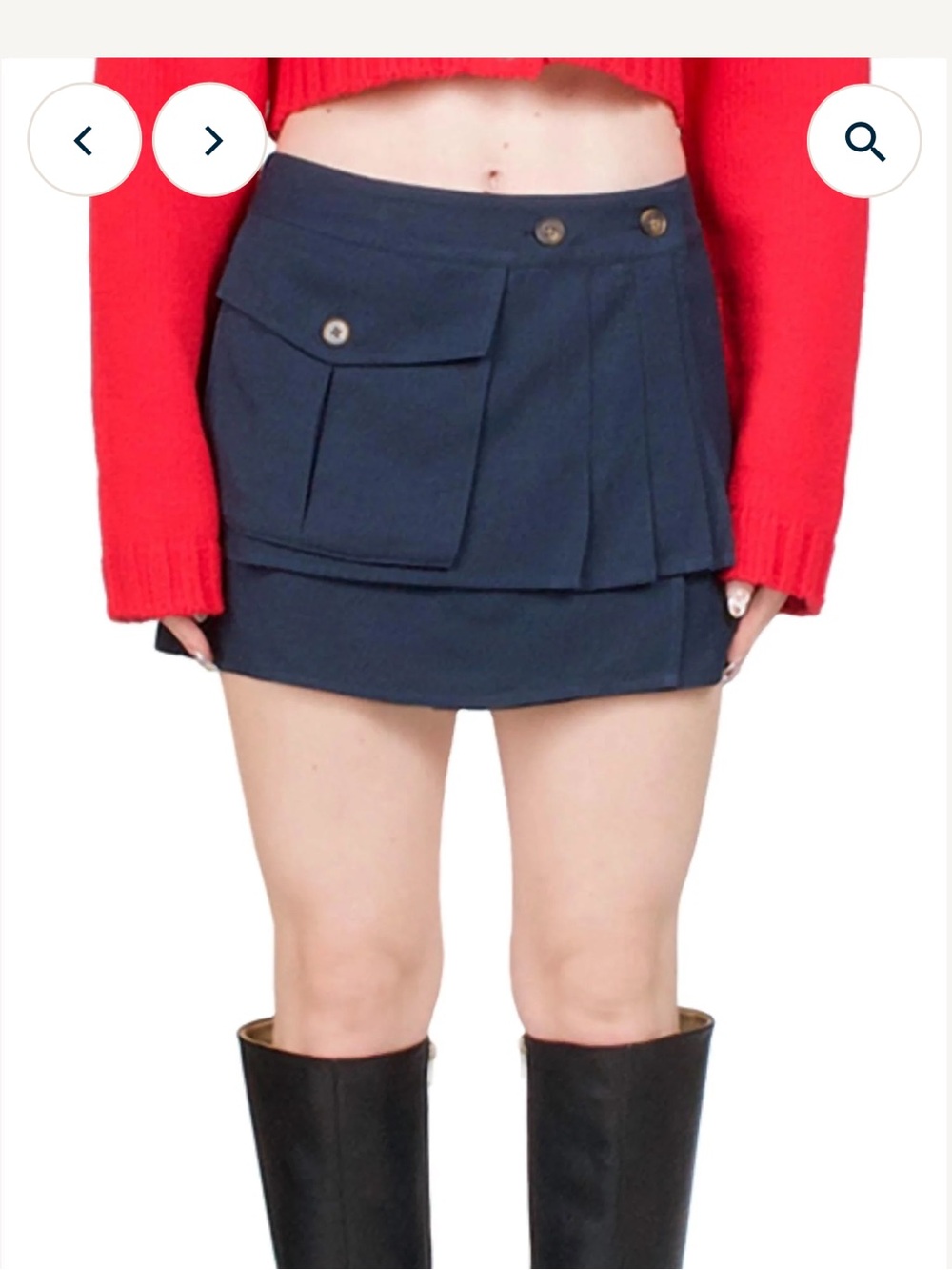 Ciao Lucia Oskar Cargo Mini Skirt